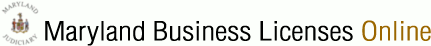 Maryland Business Licenses Online